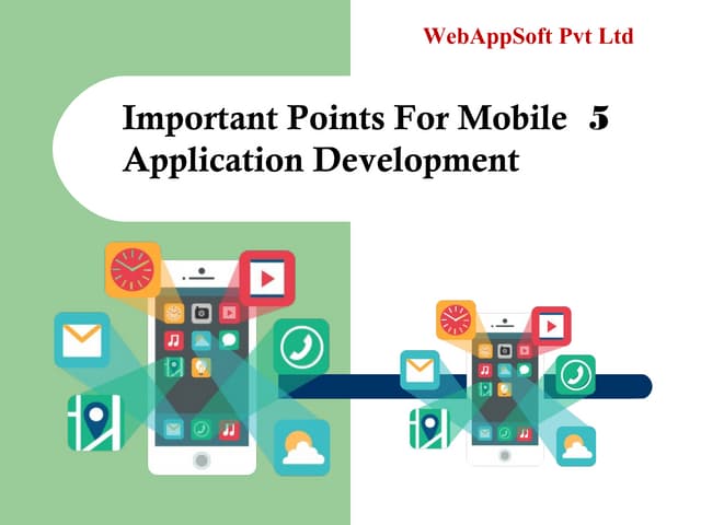 5 important points for mobile application development