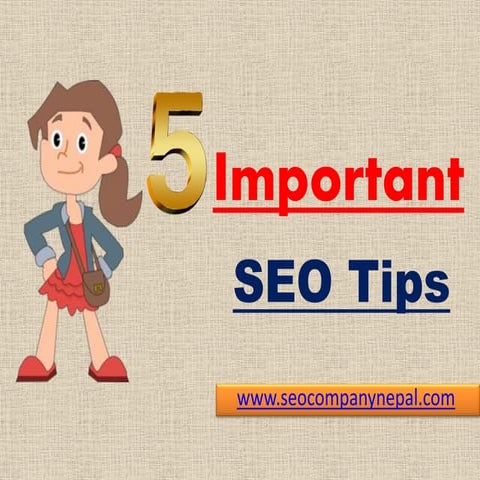 5 important seo tips