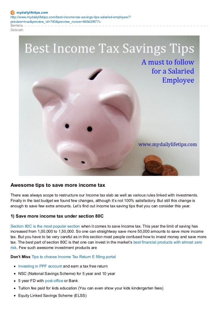 5 tax saving tips for salaried employee to save more tax