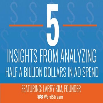 5 Insights from Analyzing Half A Billion Dollars in Ad Spend