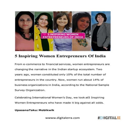 Top 10 women entrepreneurs of india | PDF