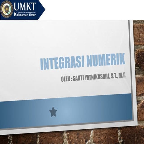 Comprehensive Numerical Integration Methods and Applications | PPTX