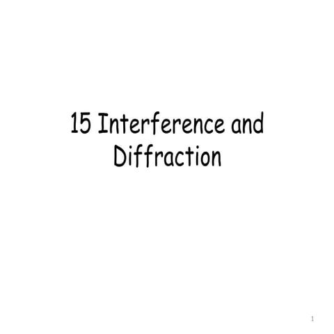 5 interference and diffraction