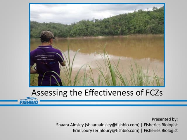 An Introduction to Fish Conservation Zone Assessments