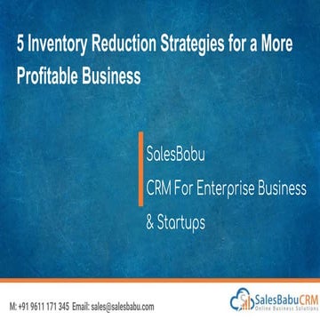 5 inventory reduction strategies for a more profitable business