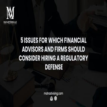 5 Issues For Which Financial Advisors And Firm Should Consider Hiring A ...