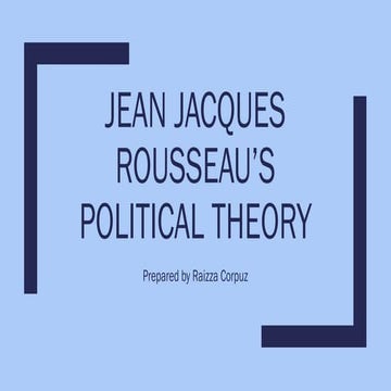 Jean Jacques Rousseau’s 