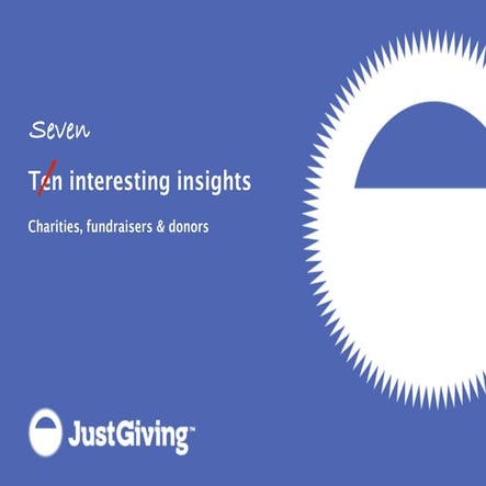 UKUPA May 2011 Event: JustGiving - 7 interesting things about UX and charitie...