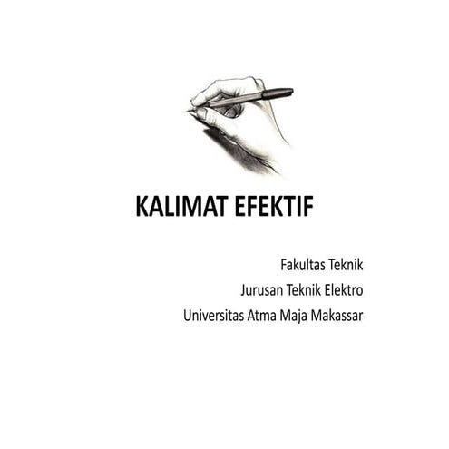 5 kalimat efektif dan contohnya