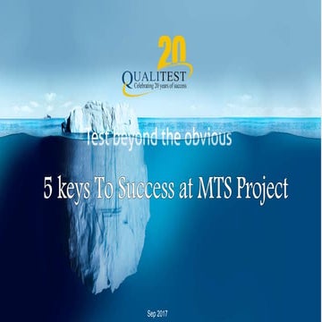 5 keys to success at MTS by Tzahi Falkovich