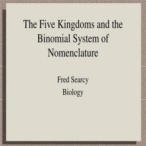 5 kingdoms of nomenclature in biology.pptx