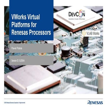 VWorks Virtual Platforms for Renesas Processors