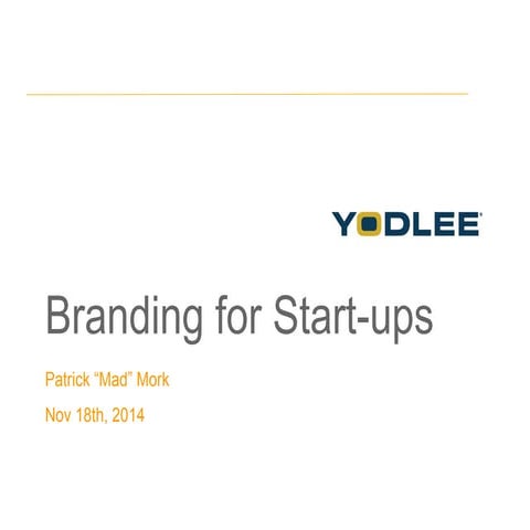 Branding 101 for Start-ups