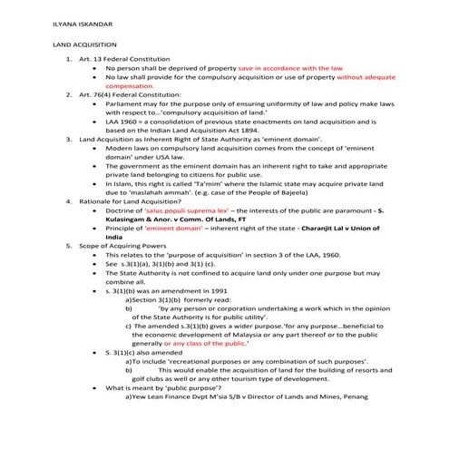 5) land acquisition | PDF