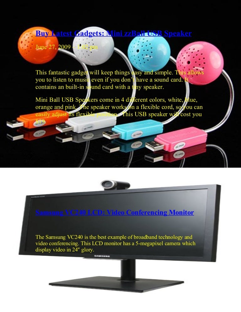 5 Latest Computer Gadgets