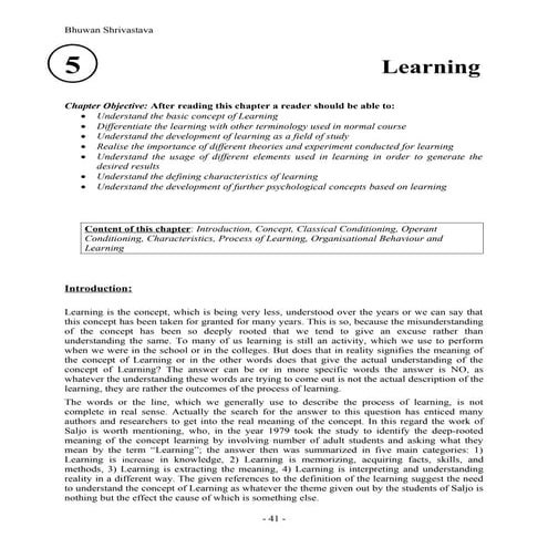 5 learning