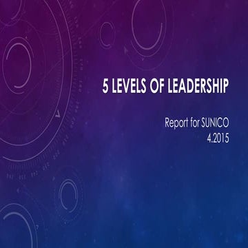 5 levels of leadership