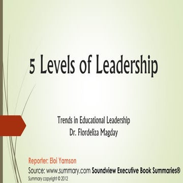 5 levels of leadership