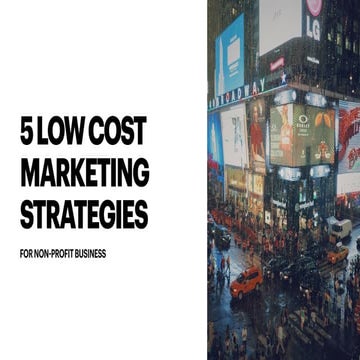 5 low cost marketing strategies