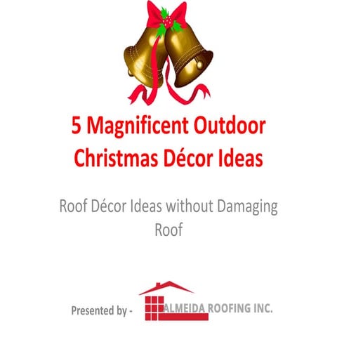 5 magnificent outdoor christmas roof décor ideas