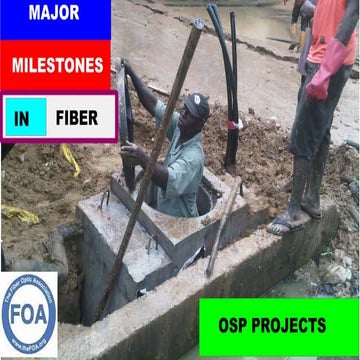 5 major milestones in fiber osp project