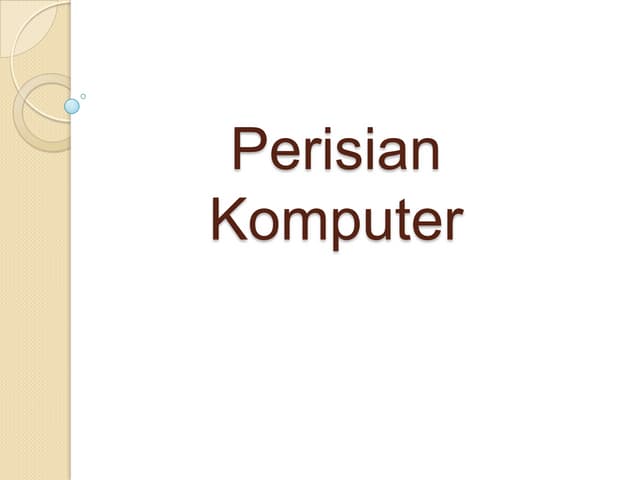 5 maksud dan jenis perisian