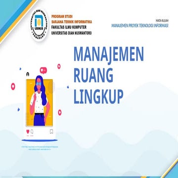 Materi ke Dua dari Manajemen Proyek Teknologi Informasi | Manajemen Ruang Lin...