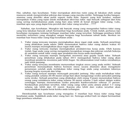 5 manfaat luar biasa tidur siang bagi kesehatan anda