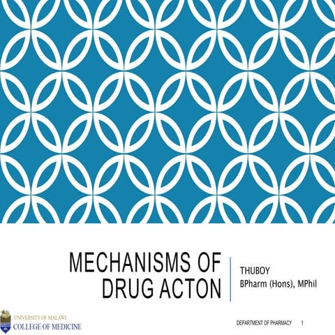 Principles of drug action | PPTX