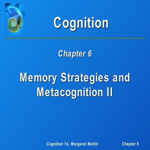 5 metacognition ii