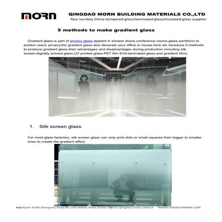 5 methods to make gradient glass | PDF