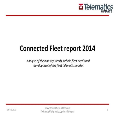 Connected Fleet report 2014 - 5 minute findings