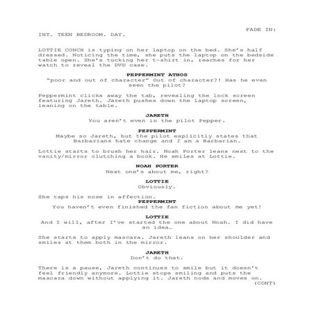 5 Minute Screenplay 1st Draft