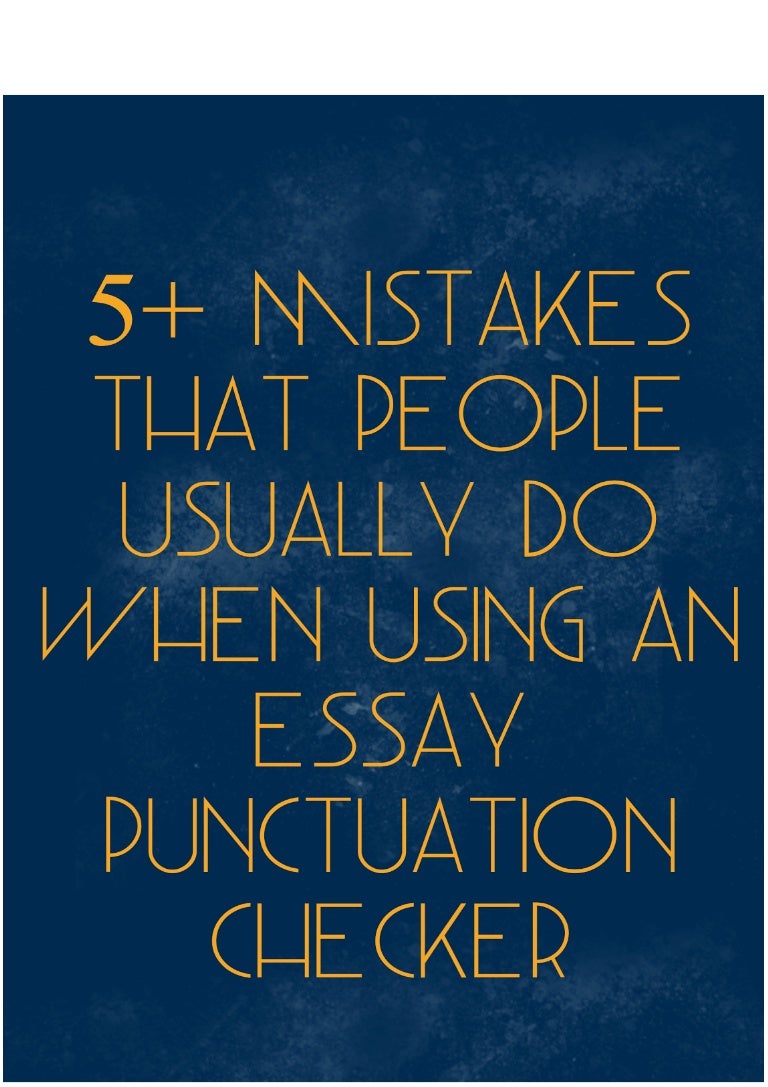 essay punctuation checker