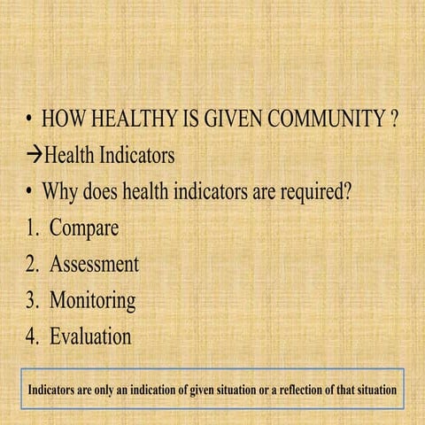 5 mortality and morbidity indicators | PPTX