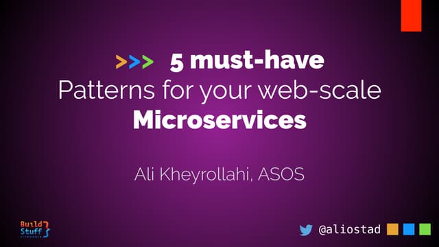 5 must-have patterns for your microservice - buildstuff