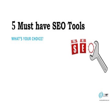 5 must have seo tools that you can't miss