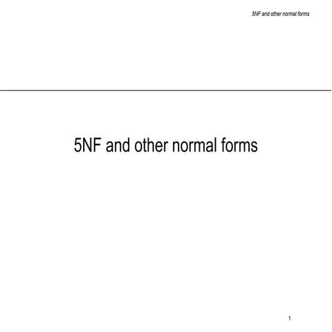 Advanced Database Normalization: Understanding 5NF and Join ...