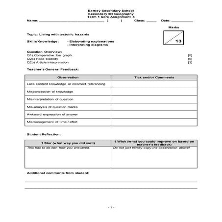5N Term 1 Core assignment 3 answer