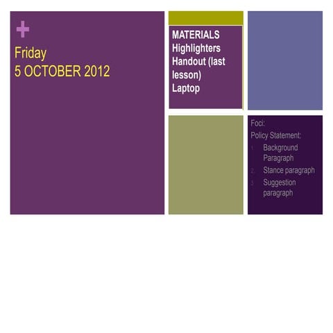 Evaluating Policy Statements