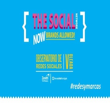 5ª Oleada Observatorio Redes Sociales