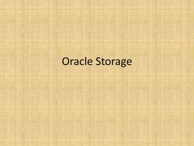 5, OCP - oracle storage