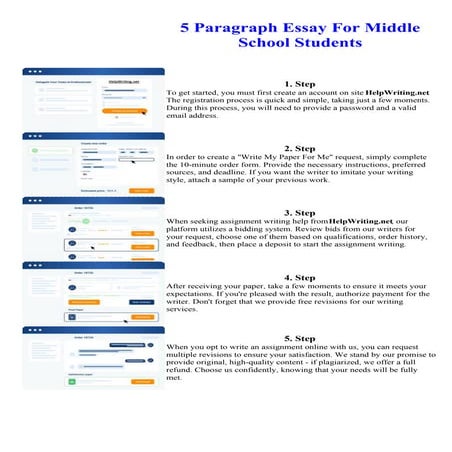 5 Paragraph Essay For Middle School Students