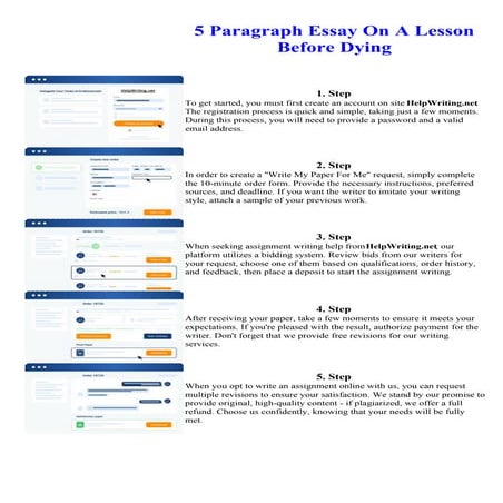 5 Paragraph Essay On A Lesson Before Dying