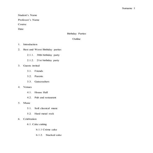 5 paragraph essay outline | PDF