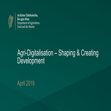 Agri-Digitalisation - Shaping & Creating Development 