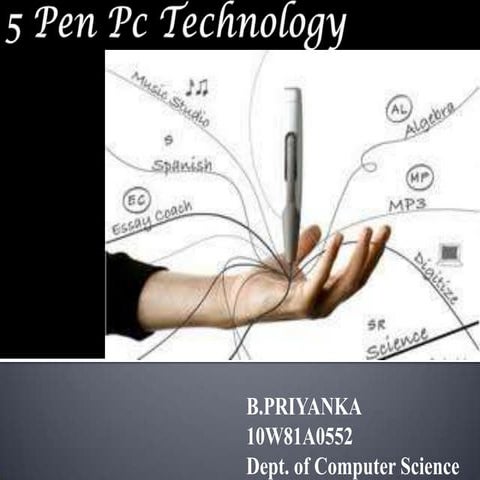 5 pen pc technology ppt for seminor