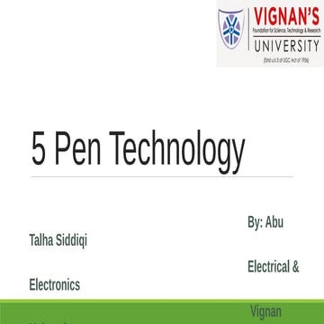 5 pen technology \