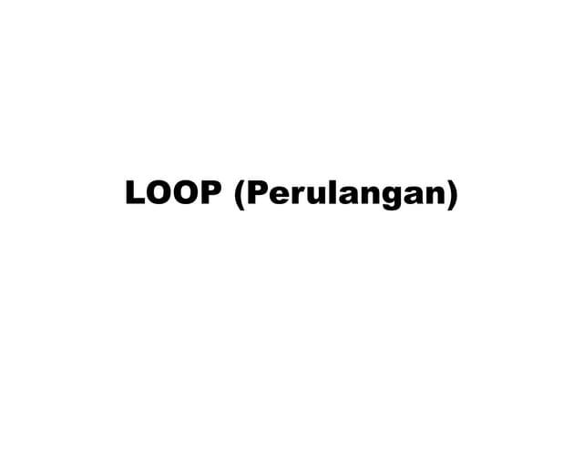 5 perulangan
