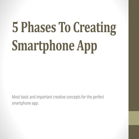 5 phases to creating smartphone app